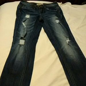 Dollhouse women's distressed jeans